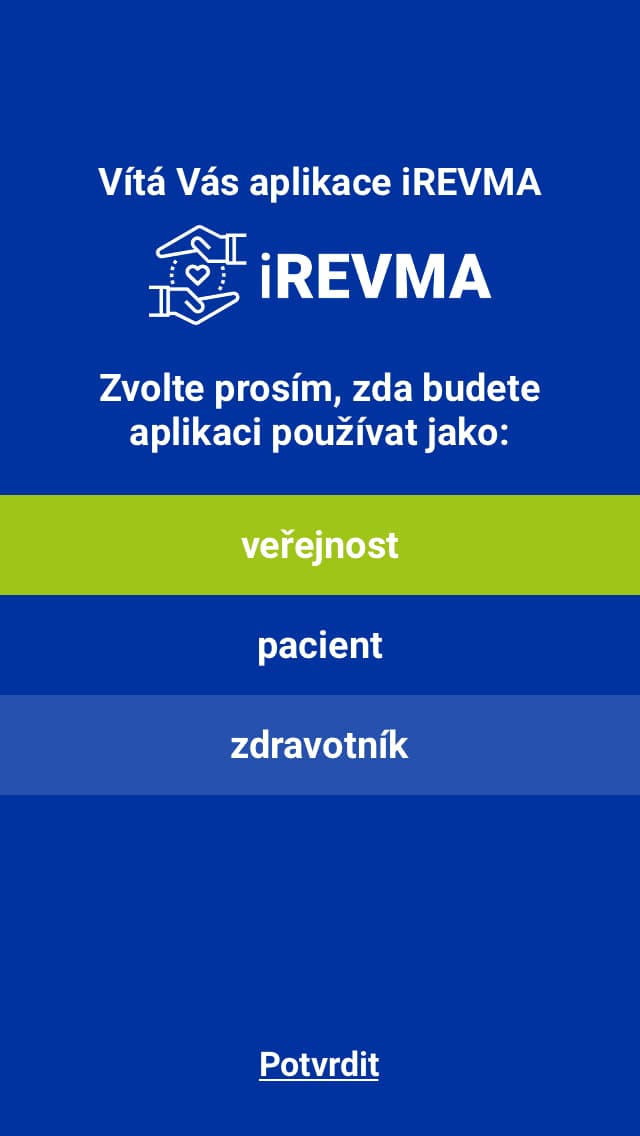 iREVMA — obrazovka 4