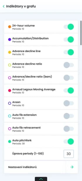 Skip Trading — obrazovka 2