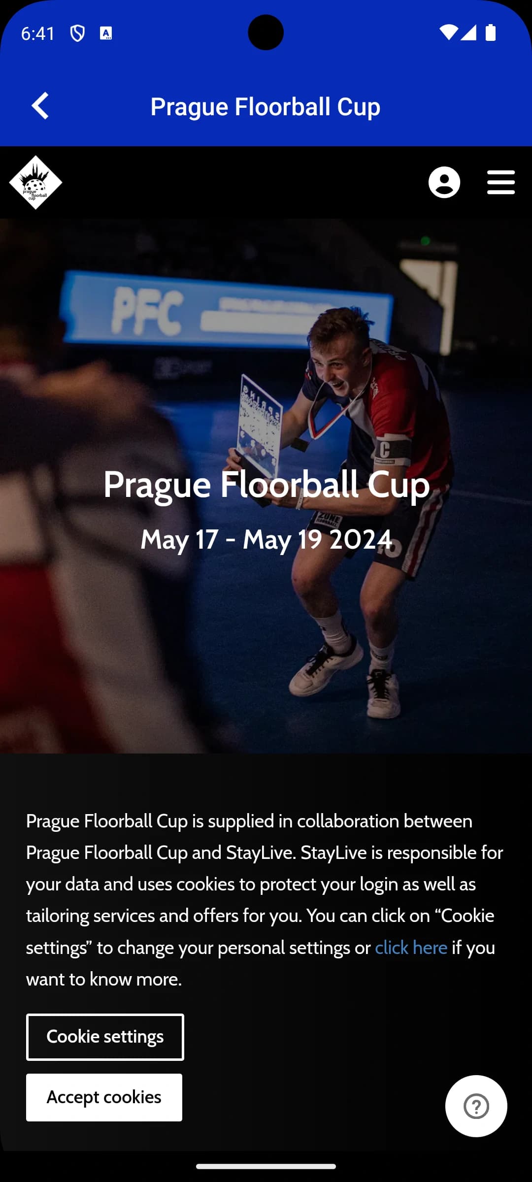 PFC App — obrazovka 1