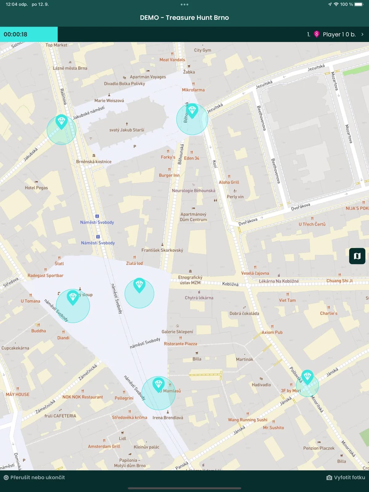 TerraHunt na iPadu — obrazovka 2