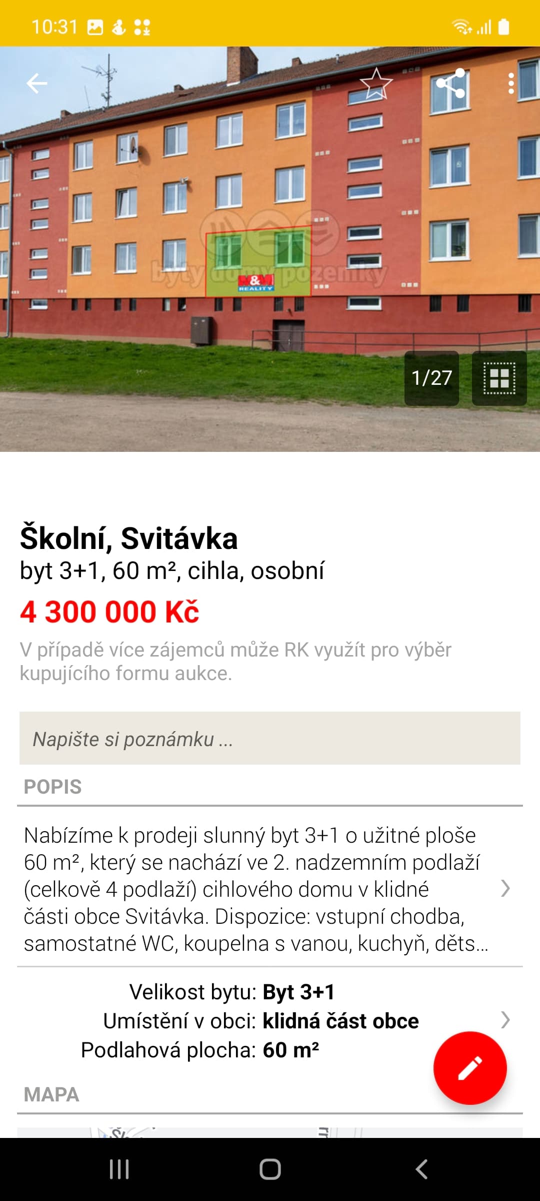 Hlavní funkce aplikace