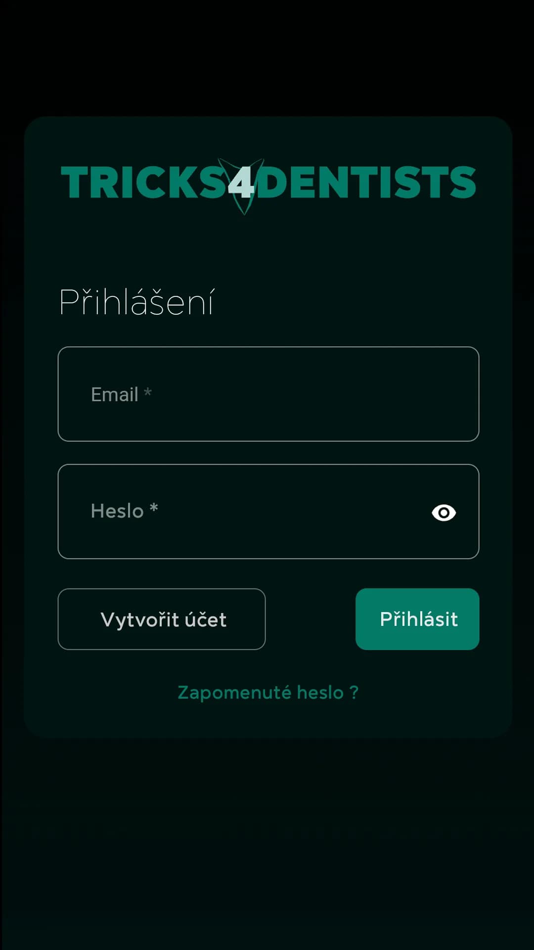 Snímek obrazovky aplikace T4D Academy – Jedna platforma pro web i aplikaci