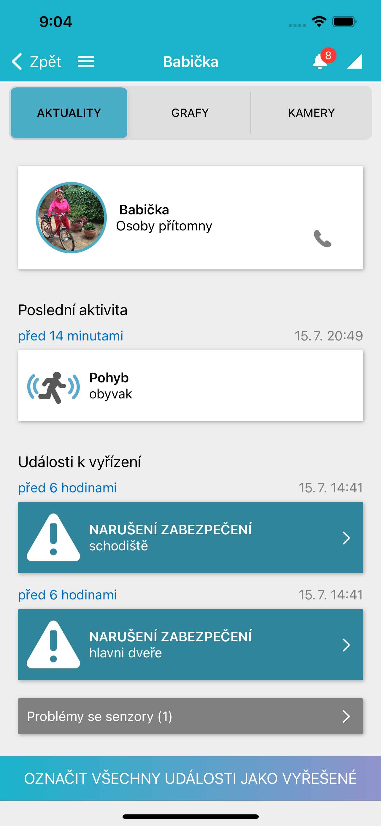 eHelper — obrazovka 1