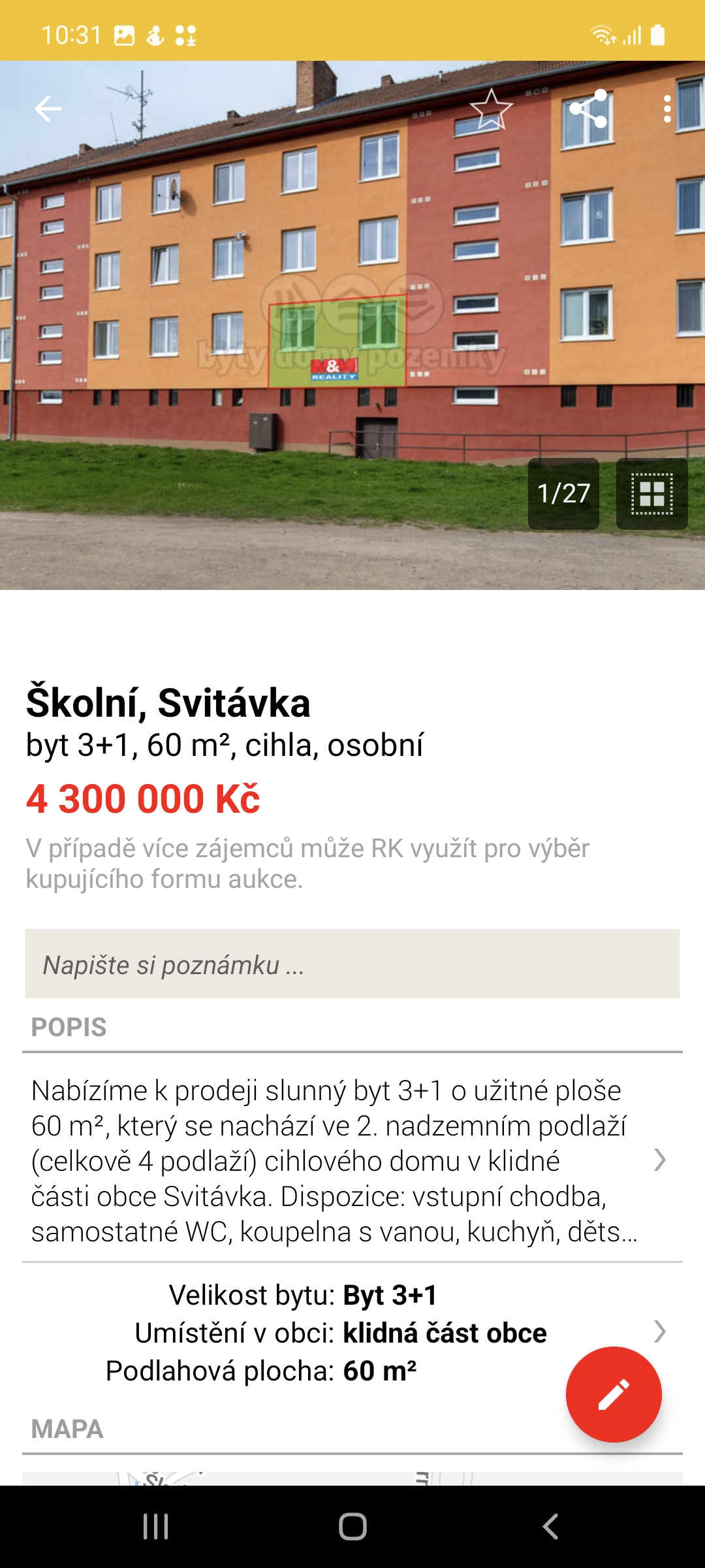Aplikace využívá databází nemovitostí většiny realitních kanceláří v ČR a dalších privátních či firemních inzerentů. Se svojí 20-letou tradicí se stále drží na špici mezi realitními servery.